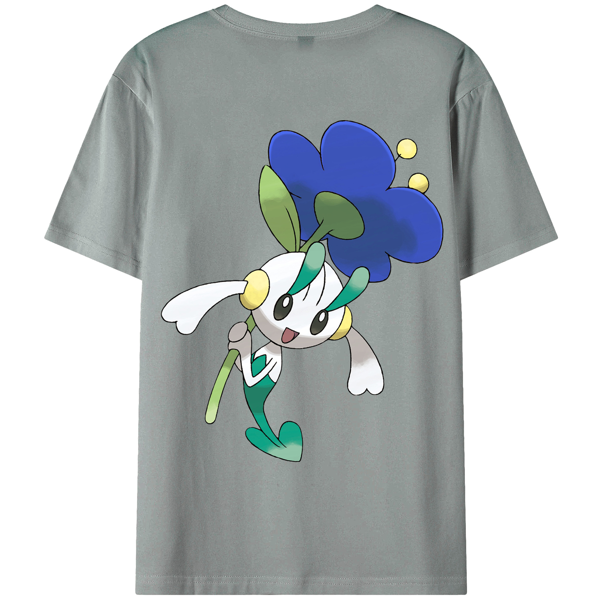 （画像用） ポケットモンスター Pokémon 綿100％ メンズ半袖Tシャツ（バックプリント） 通気性